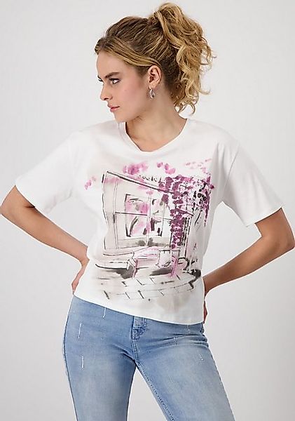 Monari T-Shirt Shirt Städtedruck Mit Rundhalsausschnitt günstig online kaufen