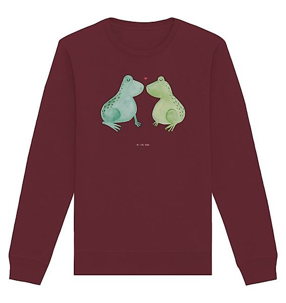 Mr. & Mrs. Panda Longpullover Frosch Liebe Größe S - Burgundy - Geschenk, P günstig online kaufen