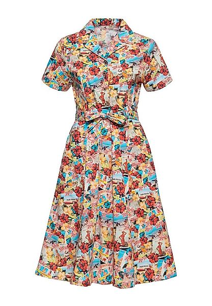 QueenKerosin Sommerkleid Beaches (1-tlg) im 50s-Style günstig online kaufen
