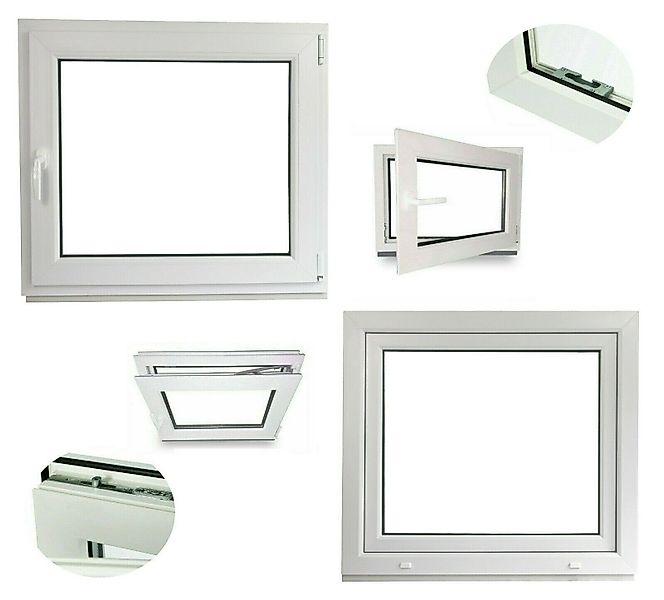 JeCo Fenster Ecoline Kunststofffenster 2-fach Verglasung, günstig online kaufen