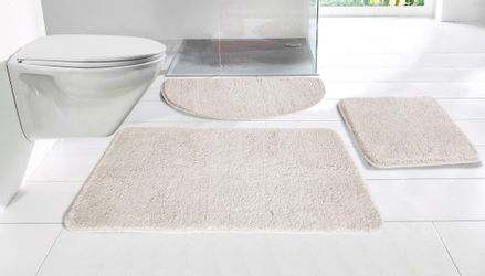 my home Badematte "Inga, Badezimmer Teppich, Badvorleger" Höhe 20 mm rutsch günstig online kaufen