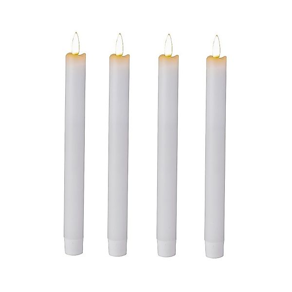 Star-Max LED-Kerze 4er Set LED Echtwachskerzen günstig online kaufen