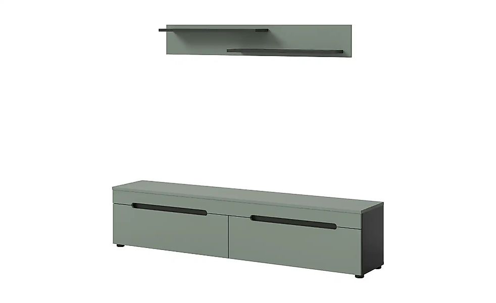 Wohnwand   ¦ grau ¦ Maße (cm): B: 170 H: 38 Kommoden & Sideboards > Wohnwän günstig online kaufen