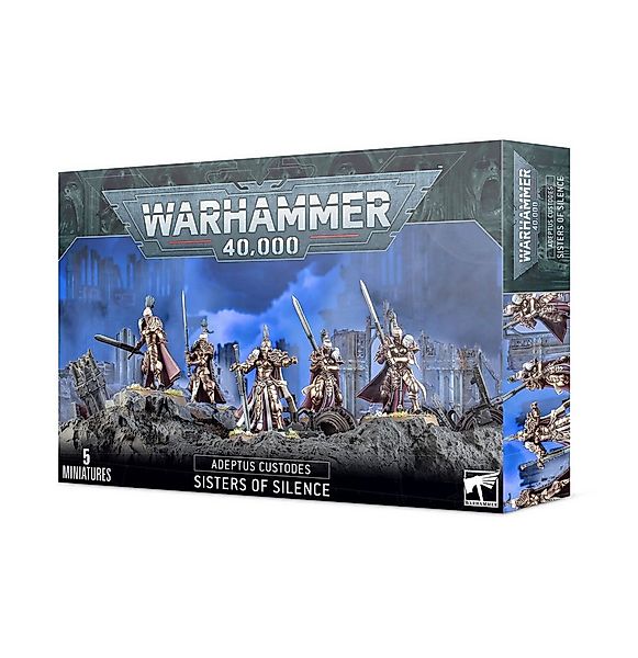 Games Workshop Spielfigur Warhammer 40.000 Adeptus Custodes Sisters of Sile günstig online kaufen