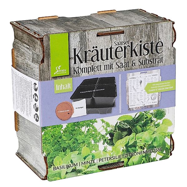 GartenHero Kräutertopf Kräuterkiste Substrat Saatgut Küchenkräuter günstig online kaufen