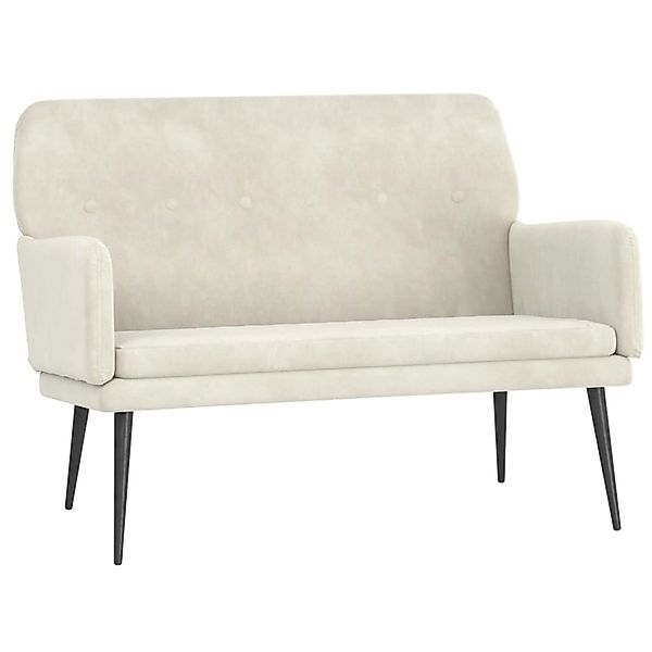 vidaXL Sitzbank Creme 108x79x79 cm Samt 351422 günstig online kaufen