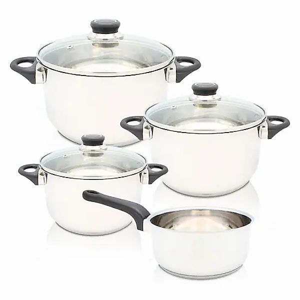 Krüger Topf-Set »Denver«, Edelstahl, (Set, 7 tlg.), für Induktions-Kochfeld günstig online kaufen