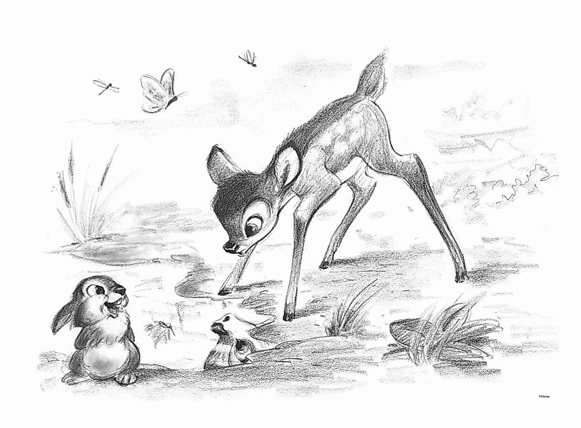 Disney Leinwandbild "Bambi & Klopfer" günstig online kaufen