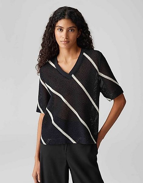 OPUS Sweatshirt GEMUKKI Regular Häkeloptik mit Boho Charme günstig online kaufen