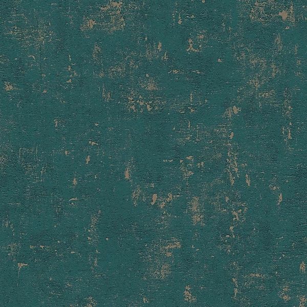 Bricoflor Betontapete Im Industrial Style Tapete in Betonoptik in Grün Gold günstig online kaufen