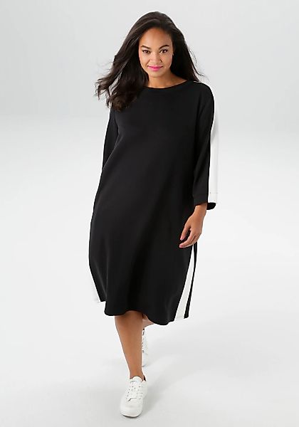 Aniston PLUS Sweatkleid Eingrifftaschen aus super weichen, elastischen Jers günstig online kaufen