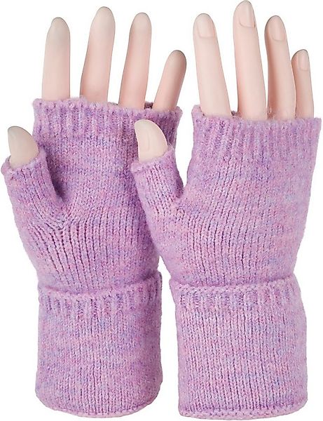 styleBREAKER Strickhandschuhe Fingerlose Strickhandschuhe Einfarbig (1-St) günstig online kaufen