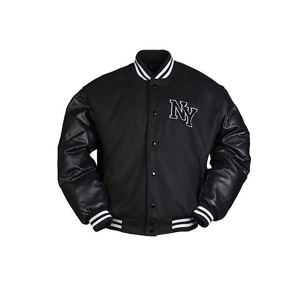 Mil-Tec Collegejacke NY BASEBALL JACKE M.PATCH SCHWARZ NY Schriftzug günstig online kaufen