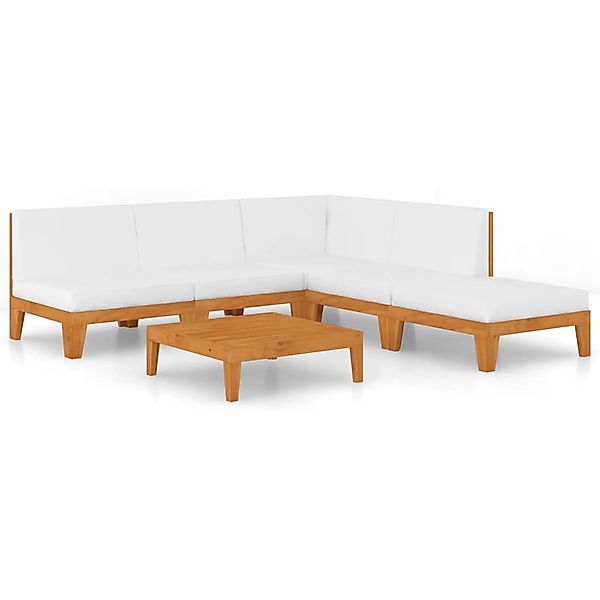 vidaXL Gartenlounge-Set 6-tlg. Garten-Lounge-Set mit Kissen günstig online kaufen