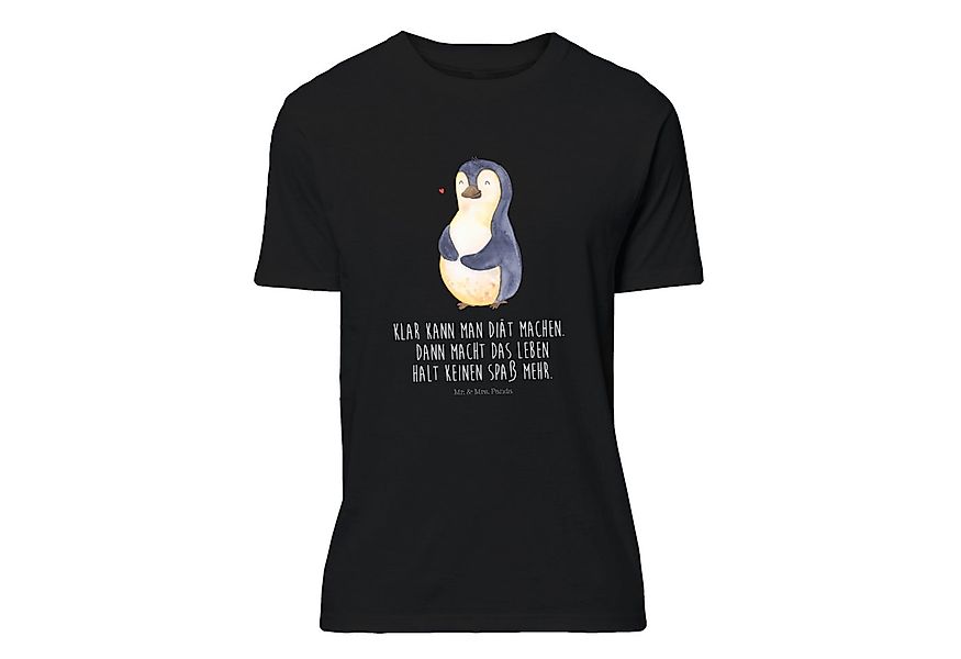 Mr. & Mrs. Panda T-Shirt Pinguin Diät - Schwarz - Geschenk, Abnehmen, Jungg günstig online kaufen