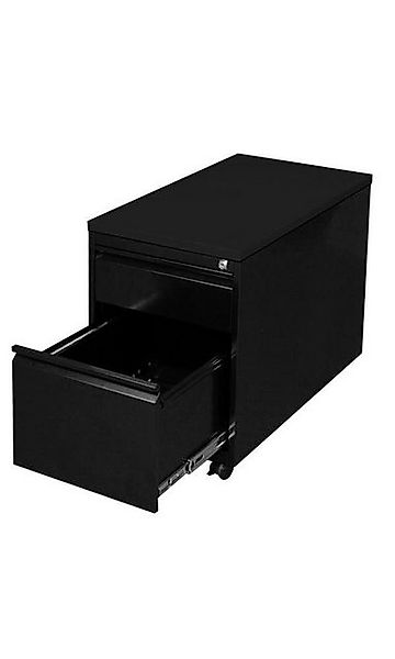 Steelboxx Fächerschrank Lüllmann® Rollcontainer, Frontgriffleiste, 2 Schubl günstig online kaufen