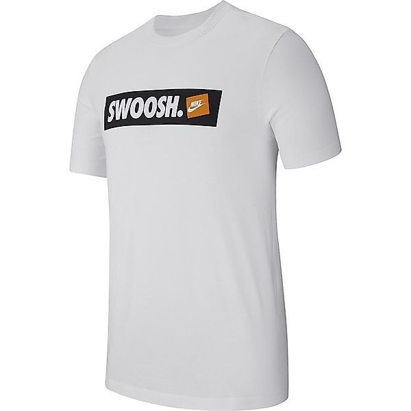Nike Sportswear Swoosh Bumper Sticker Kurzärmeliges T-shirt M White / White günstig online kaufen