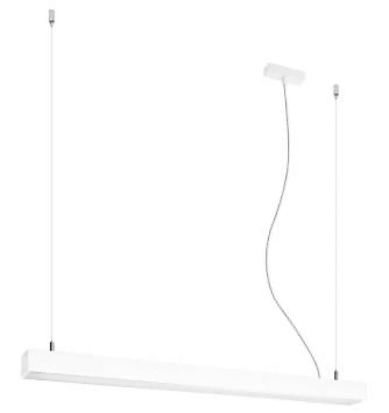 LED Hängelampe Metall Weiß B: 90 cm 3000 K 3120 lm schmal günstig online kaufen