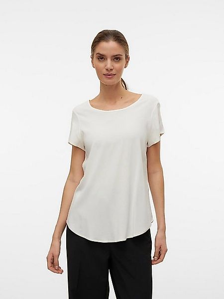 Vero Moda Blusenshirt VMBELLA SS TOP WVN GA NOOS Viskosemischung, abgerunde günstig online kaufen