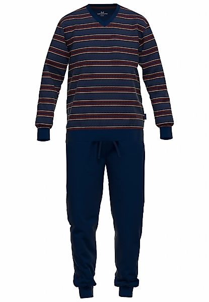 GÖTZBURG Pyjama Zartbitter (2 tlg) V-Ausschnitt, Langarm, lange Hose, Baumw günstig online kaufen