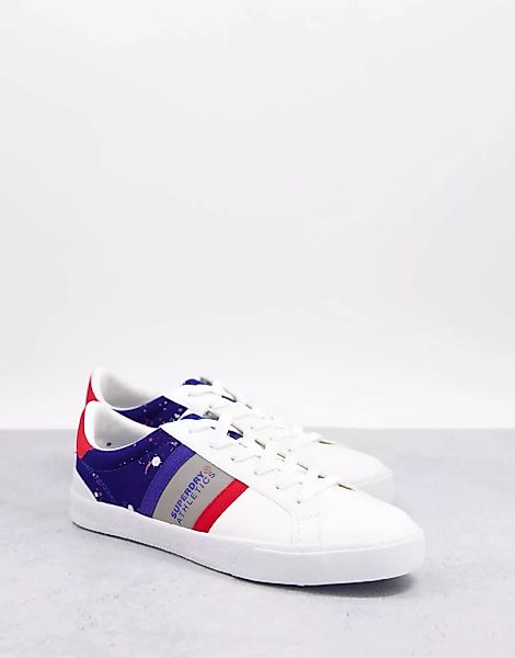 Superdry – Vintage-Sneaker-Weiß günstig online kaufen