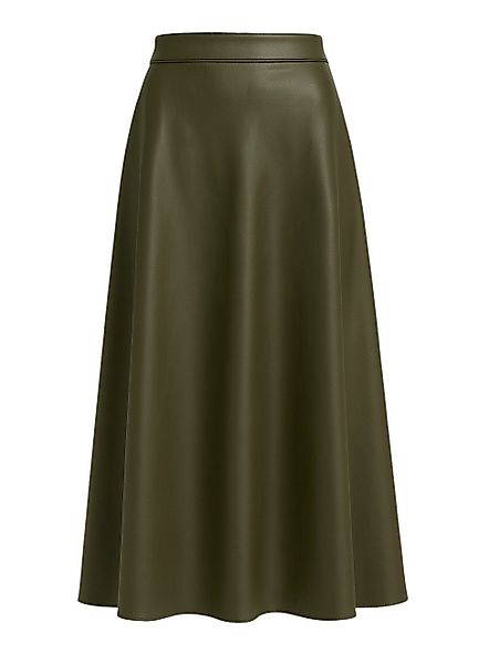 Mississhop Lederimitatrock Damen A-Linien langer Rock günstig online kaufen