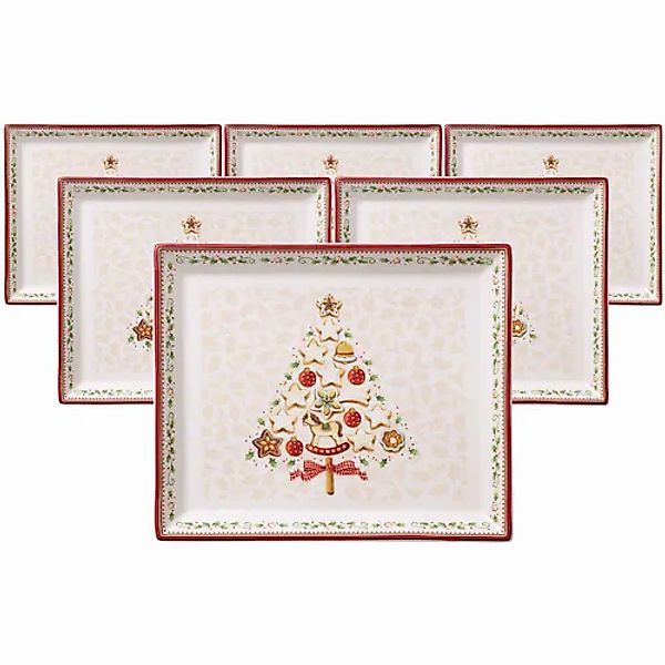 Villeroy & Boch Servierplatte »Gebäckplatten Winter Bakery Delight 650 ml 6 günstig online kaufen