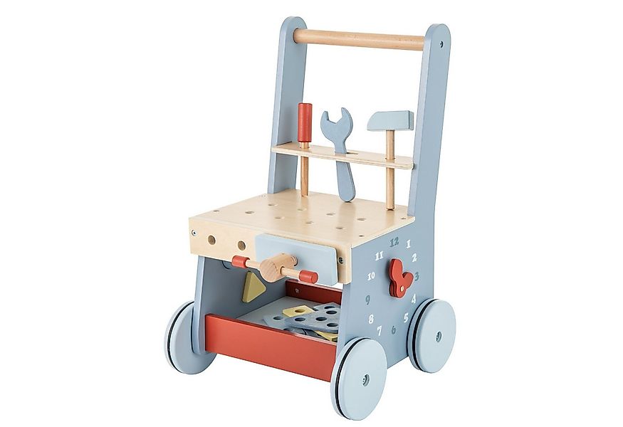 COSTWAY Lauflernwagen, 2 in 1 Lauflernhilfe, Montessori Holzspielzeug günstig online kaufen