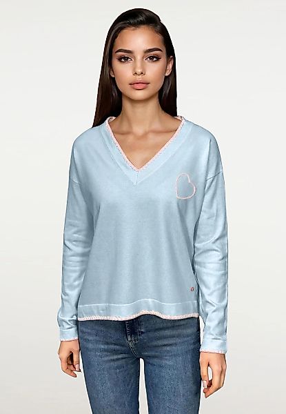 Frieda & Freddies Strickpullover "Pullover", mit Label-Applikationen günstig online kaufen