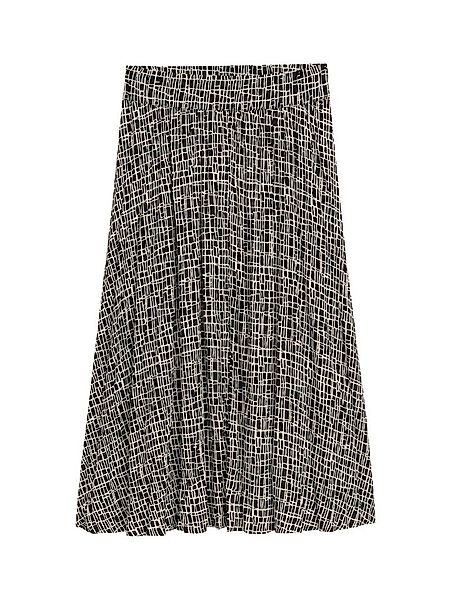 TOM TAILOR Bleistiftrock skirt crinkle effect abstract black grid design günstig online kaufen