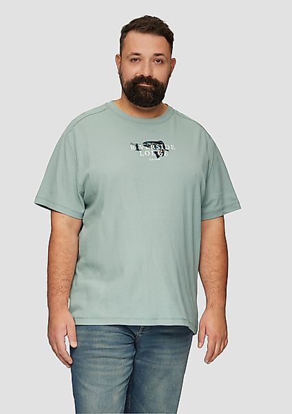 s.Oliver Kurzarmshirt T-Shirt mit Stickerei aus günstig online kaufen