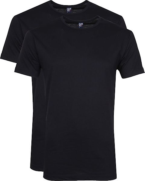 Alan Red Derby O-Ausschnitt T-Shirt Dunkelblau (2er-Pack) - Größe L günstig online kaufen