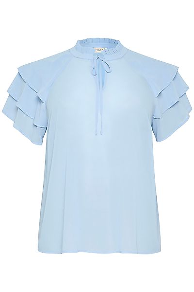 KAFFE Curve Kurzarmbluse Kurzarm-Bluse KCnima Große günstig online kaufen
