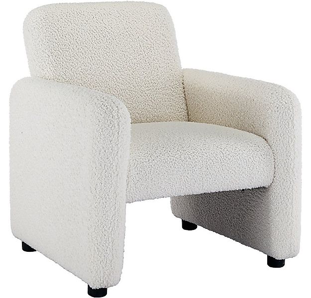 WAHSON OFFICE CHAIRS Cocktailsessel Teddystoff Ohrensessel mit Armlehnen günstig online kaufen