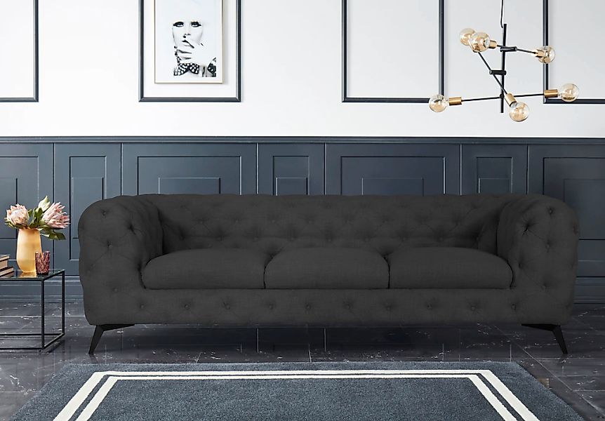 Leonique Chesterfield-Sofa "Glynis", aufwändige Knopfheftung, moderne Chest günstig online kaufen