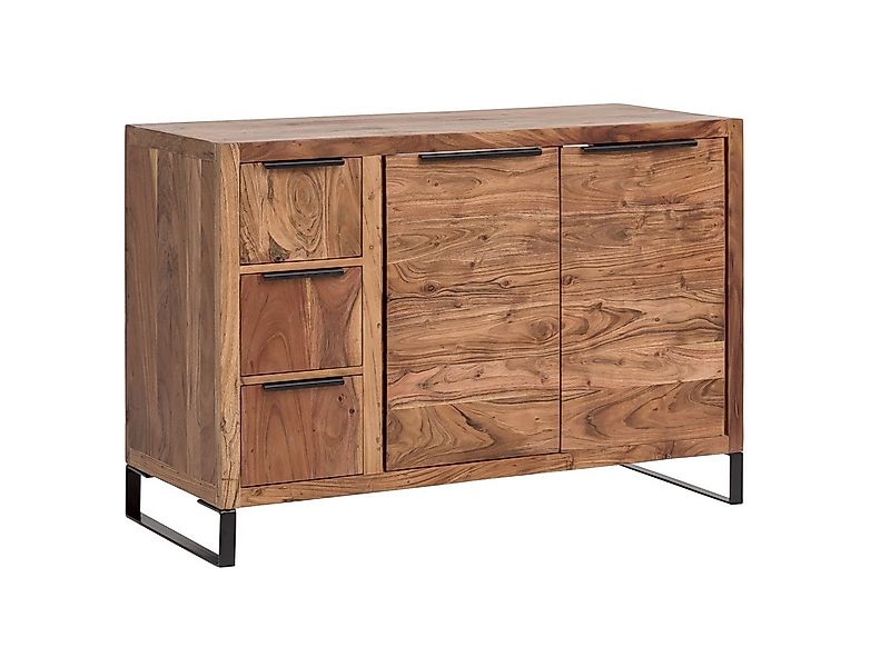 massivum Waschtisch Sydney Akazienholz, Badunterschrank Massivholz (1-St) günstig online kaufen