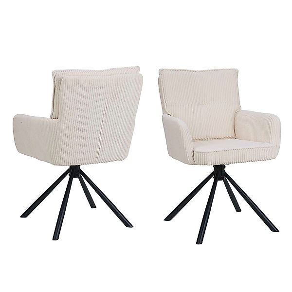 OTTO home Esszimmerstuhl »Les Choux« () 2 Stk.gepolsterte Rückenlehne, Arml günstig online kaufen