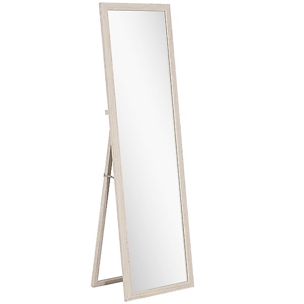 HOMCOM Ganzkörperspiegel 160 x 50 cm Rechteckig Standspiegel mit Steinoptik günstig online kaufen