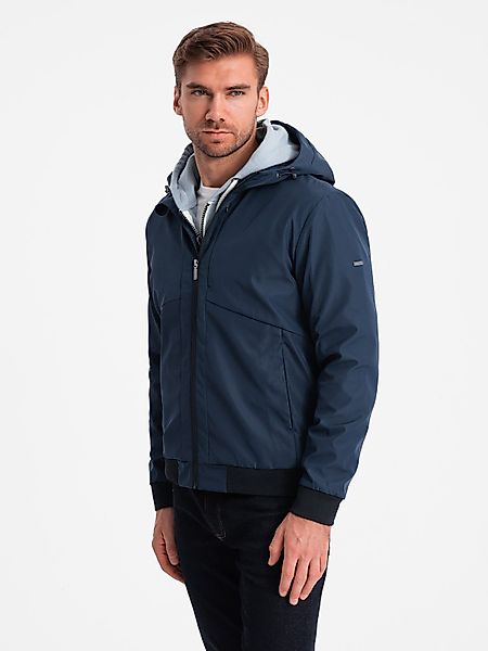 OMBRE Regenjacke Leichte Herrenjacke mit Kapuze günstig online kaufen