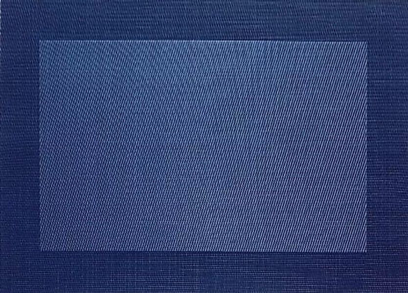 ASA Tischsets Tischset gewebter Rand dunkelblau 46 x 33 cm (blau) günstig online kaufen