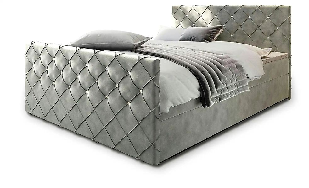 MASSENO Boxbett mit Bettkasten Mandi ¦ grau ¦ Maße (cm): B: 140 H: 98 Bette günstig online kaufen