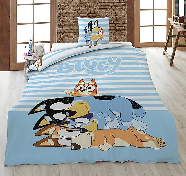 AY!Max Kinderbettwäsche BLUEY Wende Bettwäsche Set günstig online kaufen