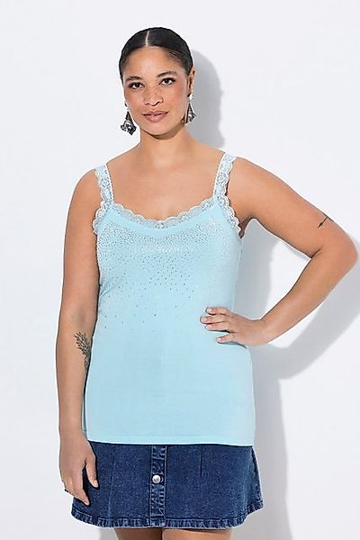 MIAMODA Longtop Top ärmelloser Slim Fit Glitzersteinchen Spitze günstig online kaufen