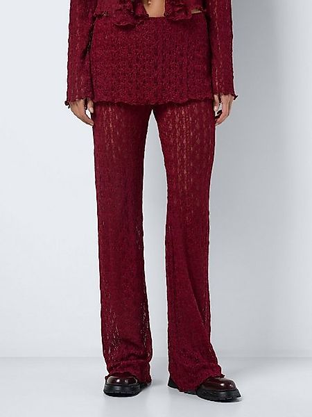 Noisy may Stoffhose Gemustertes Design mit weitem Bein mit Spitzen Details günstig online kaufen