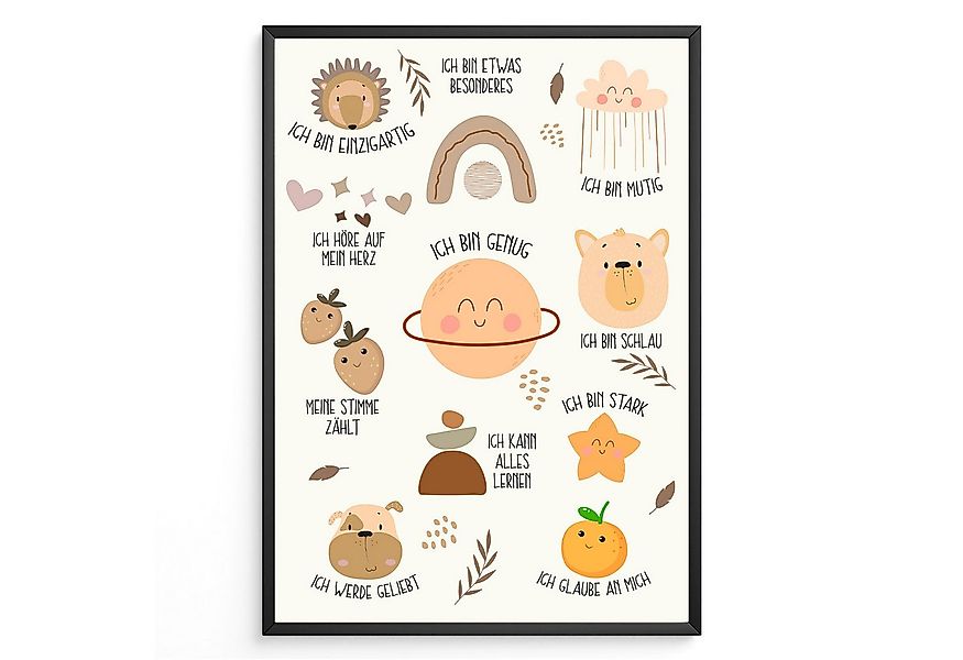 Tigerlino Poster Affirmationsposter Geschenk zum Schulanfang positive Affir günstig online kaufen