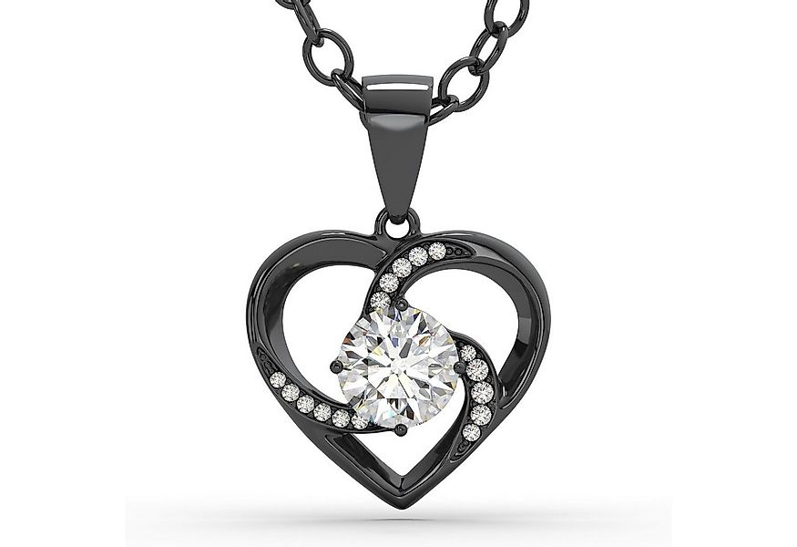 SERASAR Herzkette Halskette Damen 925 Silber, Halskette mit Anhänger, Kette günstig online kaufen