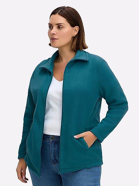 Sieh an! Fleecejacke Fleece-Jacke Langarm günstig online kaufen