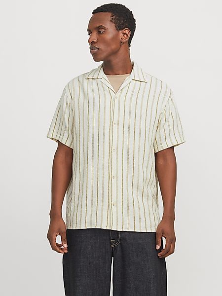 Jack & Jones Herren Kurzarm Hemd JORCOBA STRIPE RESORT SHIRT SS - Relaxed F günstig online kaufen