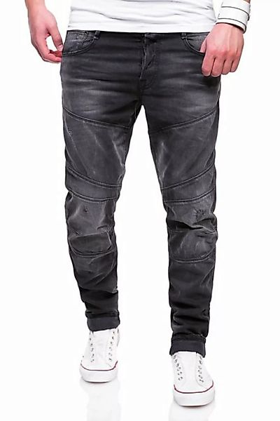 Jack & Jones Slim-fit-Jeans JJMIKE793 Herren Used Denim Jeans Schwarz günstig online kaufen