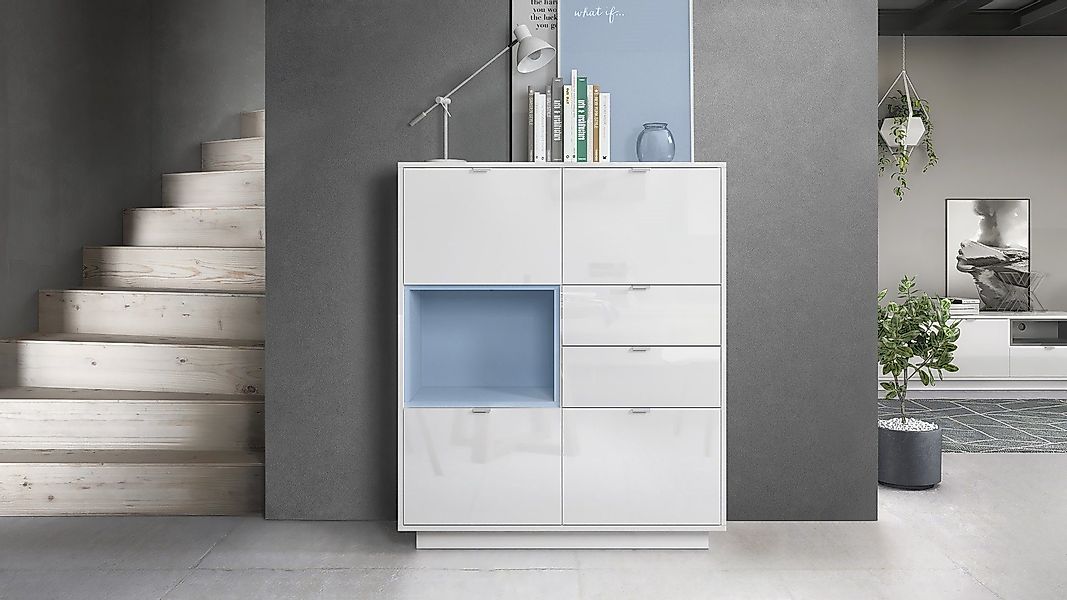 Vladon Highboard Metro (Highboard, mit 4 günstig online kaufen